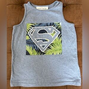 GAP Kids Superman Tank Top - Gray and Green